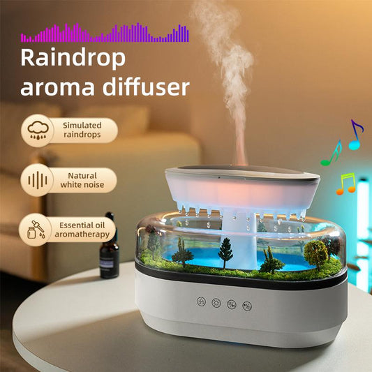 Raindrop Aroma Diffuser | Ultrasonic Humidifier & Essential Oil - Glow Nova Tech