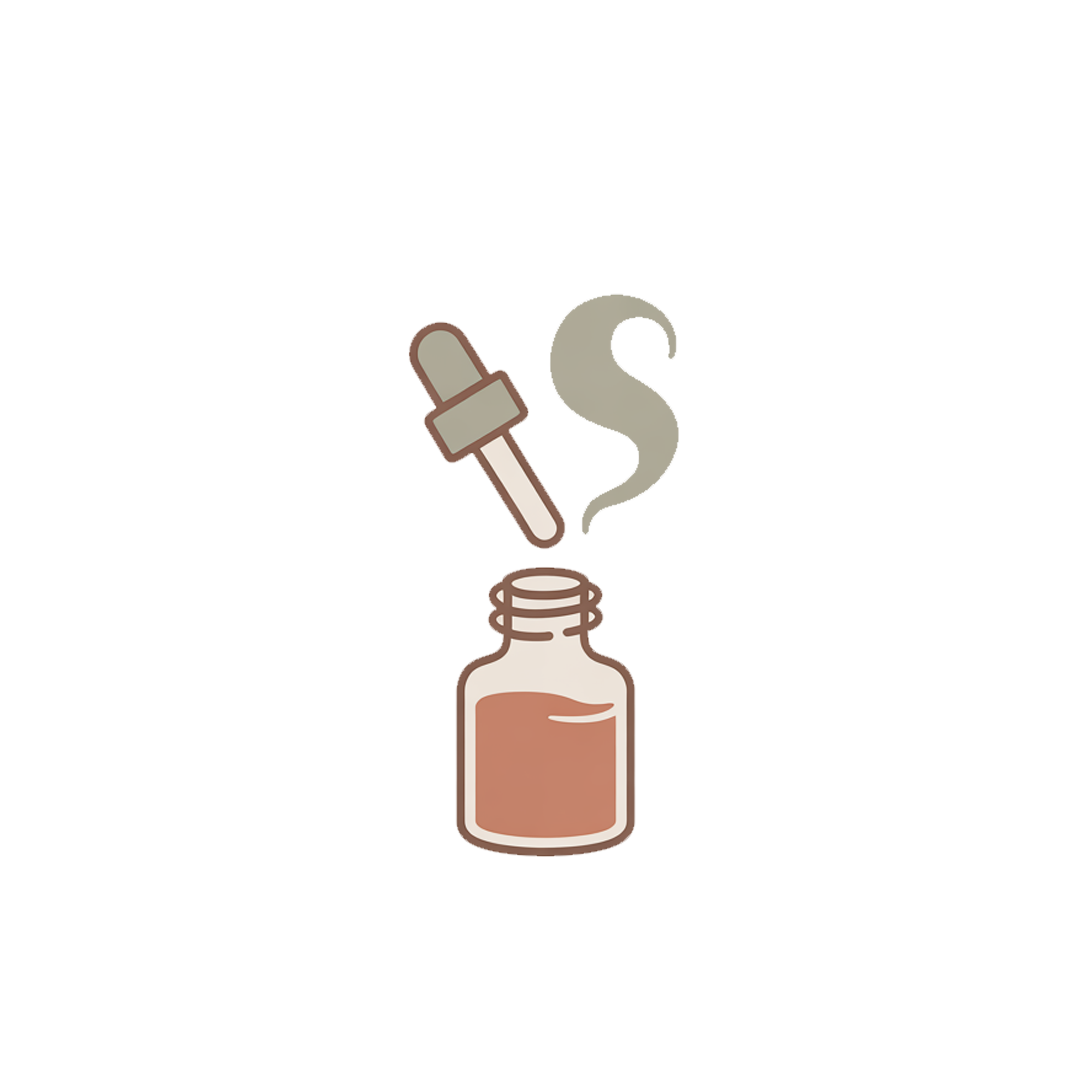 Icon for aroma therapy benefits using essential oils with the diffuser.